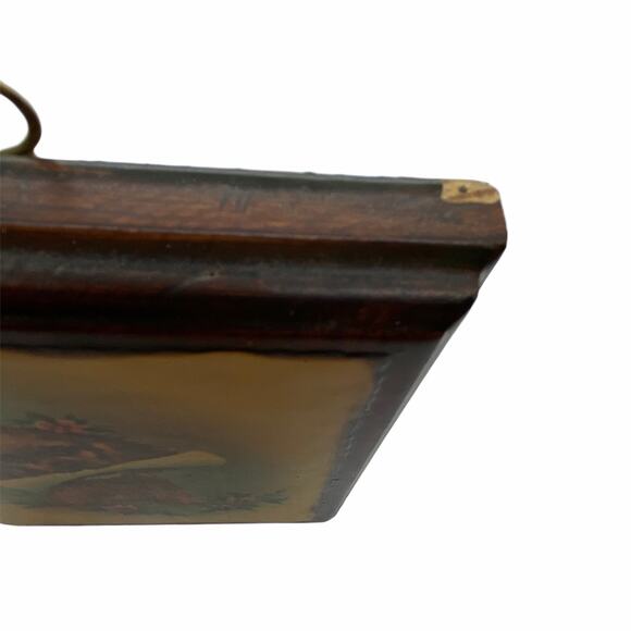 Puppy Spaniel Art Plaque Handmade Vintage 70s Decoupage Wall Hanging Retro - Picture 8 of 14